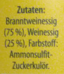 Tränken sie ihren putzlappen darin. Wein Branntwein Essig Kim 1 L