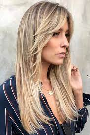 Super stylish modern layered haircut with straight baby bangs is here. Side Bangs And Layers For Long Hair Novocom Top