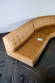 A complete guide to mid century modern furniture, architecture and design. Mid Century Modern Sectional Sofa Couch Gold Rounded Large Vintage Custom Mcm Danish Curved Orange 1960s Scofields Mid Century Sacramento