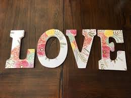 9 Love Wooden Letter Decor Decorative Letters Wooden Letters Wooden Letters Decorated