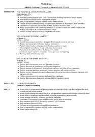 Bureau of labor statistics, with a significant number rendering overtime work per week especially during tax season, quarterly reporting, or end of. Finance Accounting Analyst Resume Samples Velvet Jobs