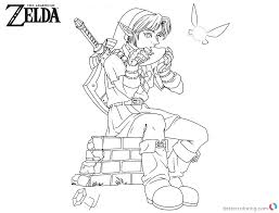 Link from legend of zelda coloring page | free printable coloring pages. Zelda Twilight Princess Coloring Pages Coloring And Drawing
