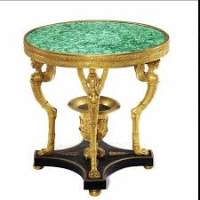Gilt Bronze And Malachite Table Handmade By Heuvelmans Interiors After Original Model Fou Wall Clock Vintage Style Large Vintage Wall Clocks Vintage Wall Clock