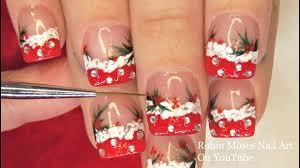 Cute Diy Christmas Nail Art Short Red Tip Xmas Nails Youtube 9,484 results for christmas nails.