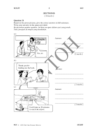 Pilih jawapan yang mempunyai ejaan yang betul. Upsr 2016 English Paper 013 Paper 1 Section B