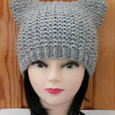You can use any weight or type of yarn, and make your cat any colour you like. Cat Ear Hat Knit Cat Ear Hat Cat Beanie From Nataknitwork On Etsy