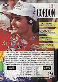 AUTOGRAPHED Jeff Gordon 1994 TRAKS Premium Racing (First Run) #24 DuPont  Rainbow Rookie Hendrick Motorsports Vintage Signed NASCAR Collectible  Trading Card with COA at Amazon's Sports Collectibles Store