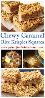 A Nostalgic Treat From The Good Old Days A Gooey Caramel Treat Recipe Found On The Back Of An Krispie Treats Recipe Rice Krispy Treats Recipe Caramel Treats