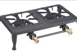 Propane gas stove burner portable black outdoor hiking camping cooking equipment. Tabletop Double Burner Propane Platinum Event Rentals