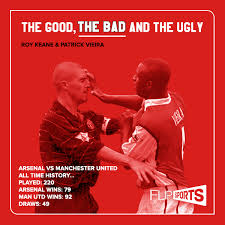 Arsenal vs manchester united live: Keane Vs Vieira Has There Ever Been A Fiercer Head To Head Rivalry In The Premiership Arsenal Vs Manchester United Roy Keane Rivalry