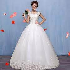 Cheap White Wedding Dresses Gaun Perkawinan Gaun Pengantin Putih Gaun