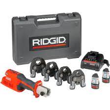 Save on plumbing with the home improvement experts at plumbersstock.com. Plumbing Tools Equipment Pressing Tools Ridgid Rp 210 Battery Press Tool Kit Globalindustrial Com