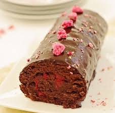 Buche Au Chocolat Et Framboises Roule Au Chocolat Biscuit Roule Au Chocolat Biscuit Roule