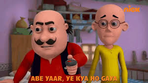 Abe Yaar Ye Kya Ho Gaya Motu GIF