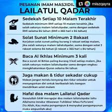 Solat sunat lailatul qadar ni dilakukan pd tiap2 mlm ganjil dlm 10 mlm akhir ke.? Facebook