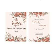 Single Page Wedding Invitation With Red Flower Theme Card Or Invitation Contest Design Card Invitation Picked Wedding Invitations Invitations Cards