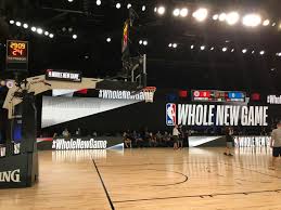 The nba courts for the 2020 season restart have been revealed. A Whole New Game Indeed Nba S Next Level Bubble Arena A Compelling Blend Of Technology Covid 19 Safety