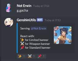 Github Erwin1234777 Genshin Public Genshinutils Is A Bot That Is Made With The Idea Of Helping Travelers In Their Adventures On Genshin Impact