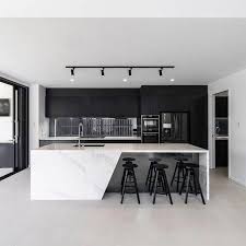 The modern rustic trend is characterized by clean lines, stainless steel materials, and traditional wood that is the cornerstone of the farmhouse style. Pinterest Perksofhaili Modernkitchen Luxury Kitchen Design Black Kitchens Modern Kitchen Design