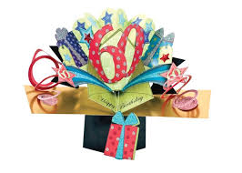60 Jaar 3d Kaart Pop Ups Happy Birthday Muller Wenskaarten