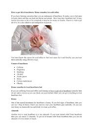 How To Get Rid Of Heartburn Home Remedies To Cure By Juliesamuel Issuu