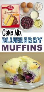 Quick Easy Moist Blueberry Muffins Made With Cake Mix Recipe In 2020 Blue Berry Muffins Moist Blueberry Muffins Blueberry Muffin Recipe Easy