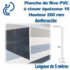 Planche De Rive A Clouer Pvc Anthracite En L Ep9 H175 Longueur De 5ml