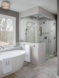 From little fixes and paint jobs to luxurious bathtubs and shower walls, there's no limit to the amazing design choices available. 46 Beautiful Master Bathroom Remodel Design Ideas 7 Lingoistica Com In 2021 Bathroom Remodel Master Bathroom Remodel Designs Master Bathroom Renovation