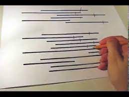 The line bisection test is a test is a quick measure to detect the presence of unilateral spatial neglect. Line Bisection Unilateral Neglect Youtube