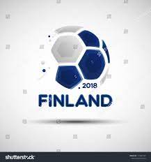 Football Championship Banner Flag Of Finland Vector Illustration Of Abstract Soccer Ball With Finnish National Flag Colors For Yo Football Banner Flag Colors