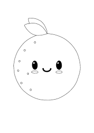 Orange is a fruit that is known to be rich in vitamin c. Kawaii Orange Coloring Pages 2 Free Kawaii Food Coloring Sheets 2020