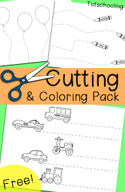 Free printable scissor skills our goal is that these cutting skills worksheets pictures gallery can be useful for you, bring you more references and also make you have what you. Free Cutting Coloring Pack Totschooling Toddler Preschool Kindergarten Educational Printables