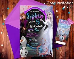 Please feel free to send us an email for any inquiries or questions regarding our invitations. Frozen 2 Invitation Etsy