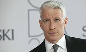 The man once described as america's mayor appeared sweating with newly applied black hair dye rolling down his face. Anderson Cooper Flashes His Fashion Credentials At Cfda Awards By Announcing He Was A Child Model Daily Mail Online