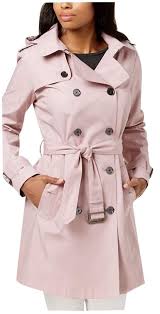 Pale Pink Hooded Coat