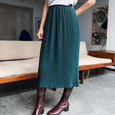 Https Cdn Shopify Com S Files 1 1370 8359 Products Plissee Midi Jade Et Tee Gris 8839 700x Jpg V 1568111931 Skirts Fashion Midi Skirt