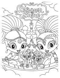 Keep your kids busy doing something fun and creative by printing out free coloring pages. Shimmer And Shine Coloring Pages Print For Free Best Collection
