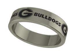 Georgia Bulldogs Stainless Steel Ring Georgia Bulldogs Georgia Bulldogs Jewelry Georgia Bulldogs Football