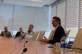 When a crisis hits, constituents give their leading politician a bump in the polls. Newsom Visits The New York Times And Talks Trump And The Future The New York Times