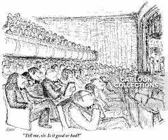 Review of a model apa paper for the critique and presentation assignment of psyc 334, summer 2014. Theatre Critics Cartoons And Comics Funny Pictures From Cartoonstock