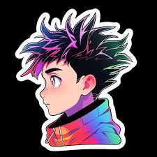 Anime Holographic Boy Design
