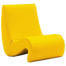 verner panton wool vitra amoebe dark modern swiss lounge chair vintage lounge chair yellow chair lounge chair