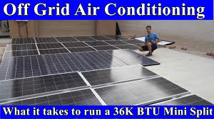 Volts, amps, watts, fuse sizing, wire gauge, acdc, solar power and more! Off Grid Solar Powered Air Conditioning 36 000 Btu Mini Split In 120 F Climate Prototype System Youtube
