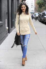 Using revolutionary denim fabrics this jean is the combination of the perfect fit and superior quality to instantly elongate, article by denimology. Victoria Justice In Ripped Jeans Out In Brooklyn November 2014 Celebmafia