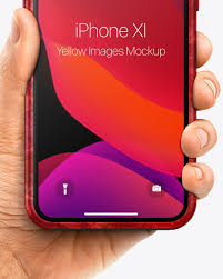 Who doesn't love finding free mockups? Apple Iphone 11 Pro W Case In Hand Mockup In Device Mockups On Yellow Images Object Mockups