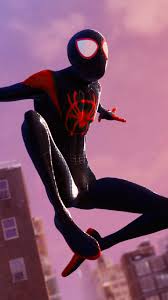Backgrounds for oled phones, mainly black for screen power saving and contrast. Spider Man Miles Morales Into The Spider Verse Suit 4k Ultra Hd Mobile Wallpaper