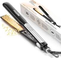 Faszin Piastra Capelli Professionale 2-In-1, Piastre Ioniche di Titanio,  Riscaldamento In Soli 20 Secondi, Display LCD Chiaro, Ideale Per Capelli ...