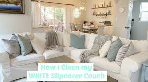 My ektorp sofa seat cushions were flat as pancakes and uncomfortable. How To Clean Your Slipcover Sofa Wash My White Ikea Ektorp Couch Covers Youtube