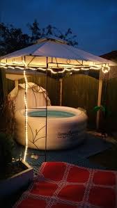 Lay Z Spa Under Gazebo Hot Tub Garden Hot Tub Gazebo Hot Tub Patio