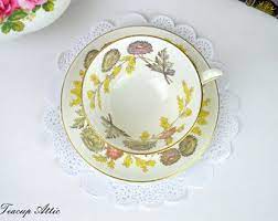 Wedgwood Lichfield Footed Teacup And Saucer English Bone China Tea Cup Set Ca 1962 Tea Cups Bone China Tea Cups Tea